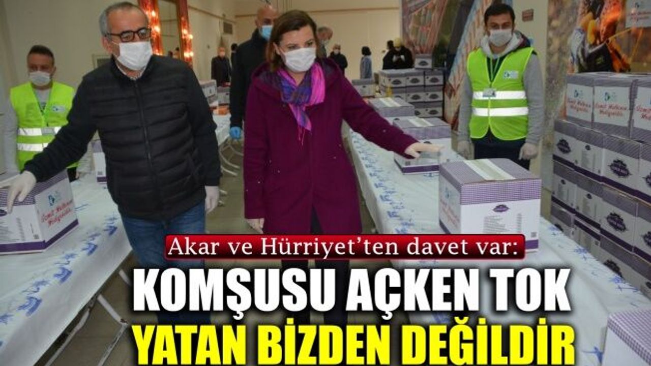 Komşusu açken tok yatan bizden değildir