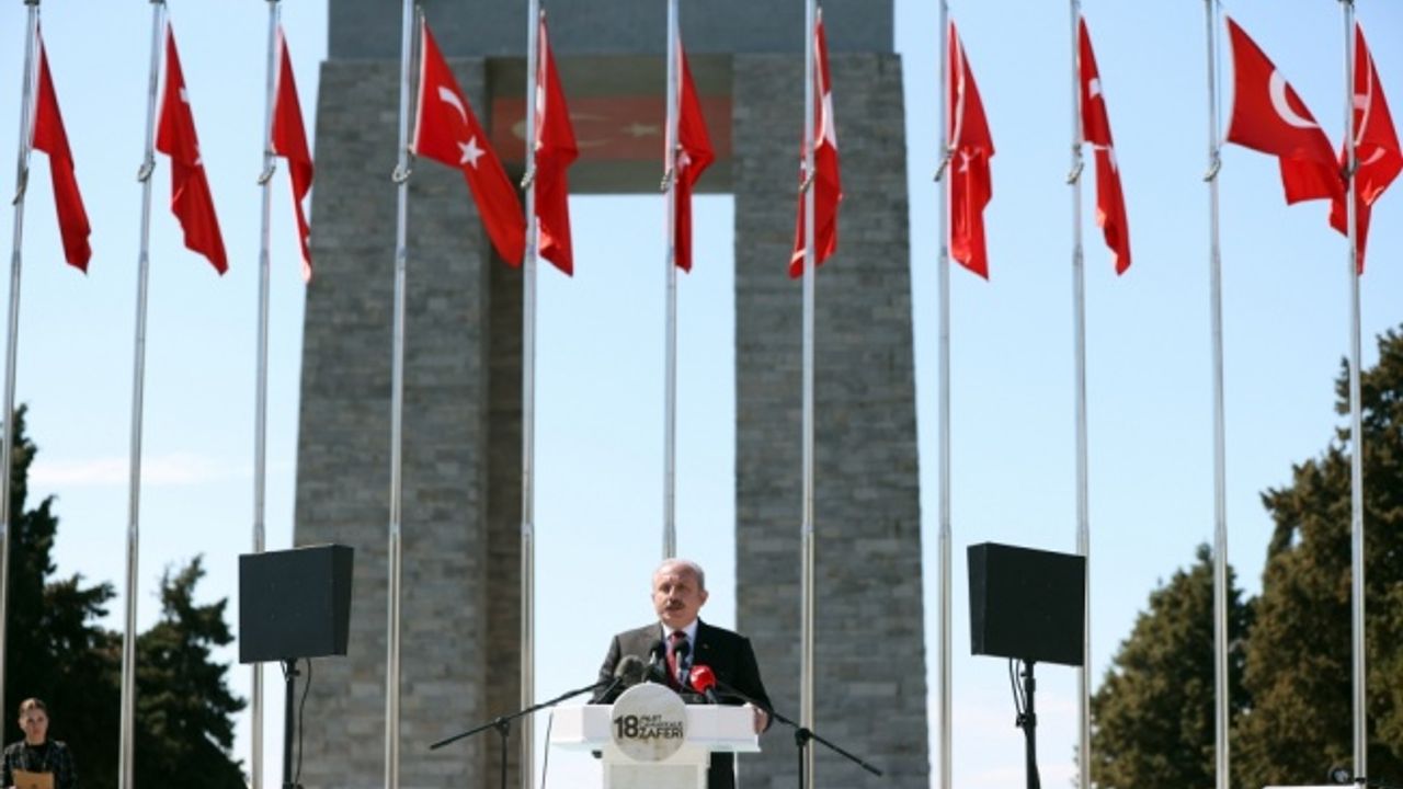 TBMM Başkanı Mustafa Şentop, 18 Mart Şehitleri Anma Günü ve Çanakkale Deniz Zaferi Töreni'nde konuştu: