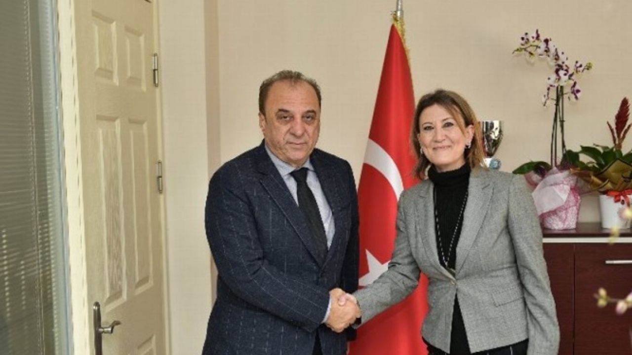 Ege Üniversitesi Aliağa MYO’nun yeni müdürü Sevil Şener ziyaret 