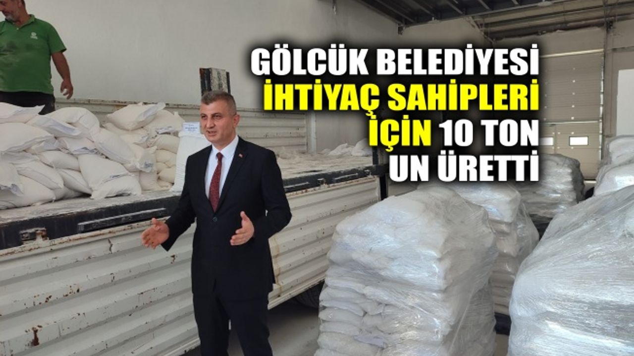 Gölcük Belediyesi ihtiyaç sahipleri için 10 ton un üretti