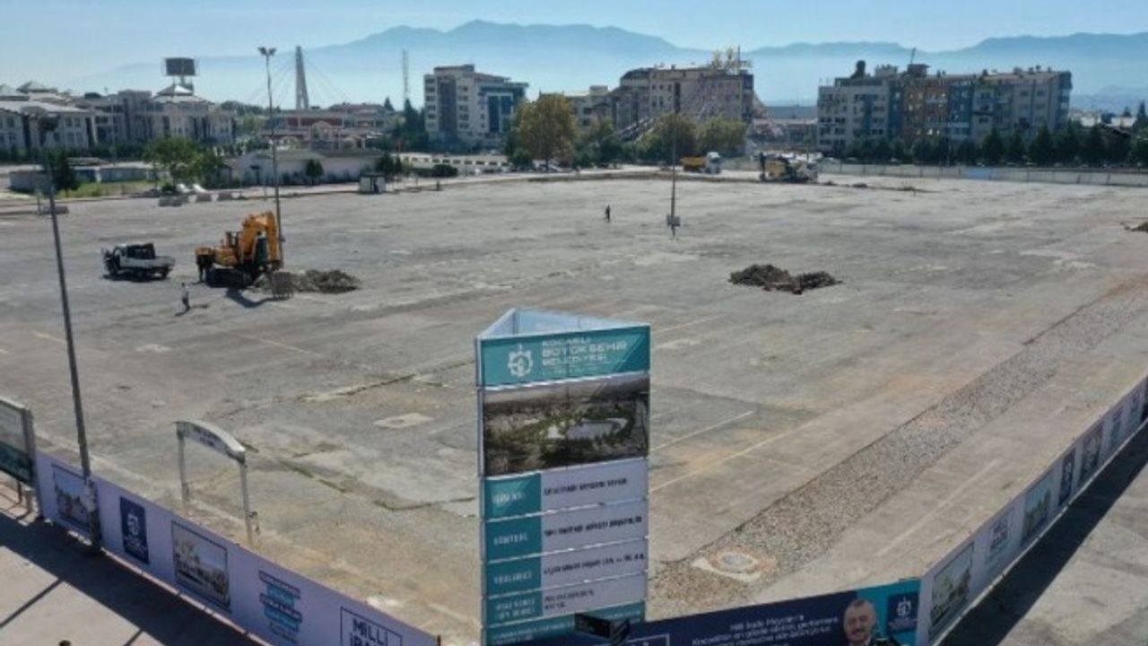 Kocaeli'de 'Milli İrade'de hafriyat kazısı başladı