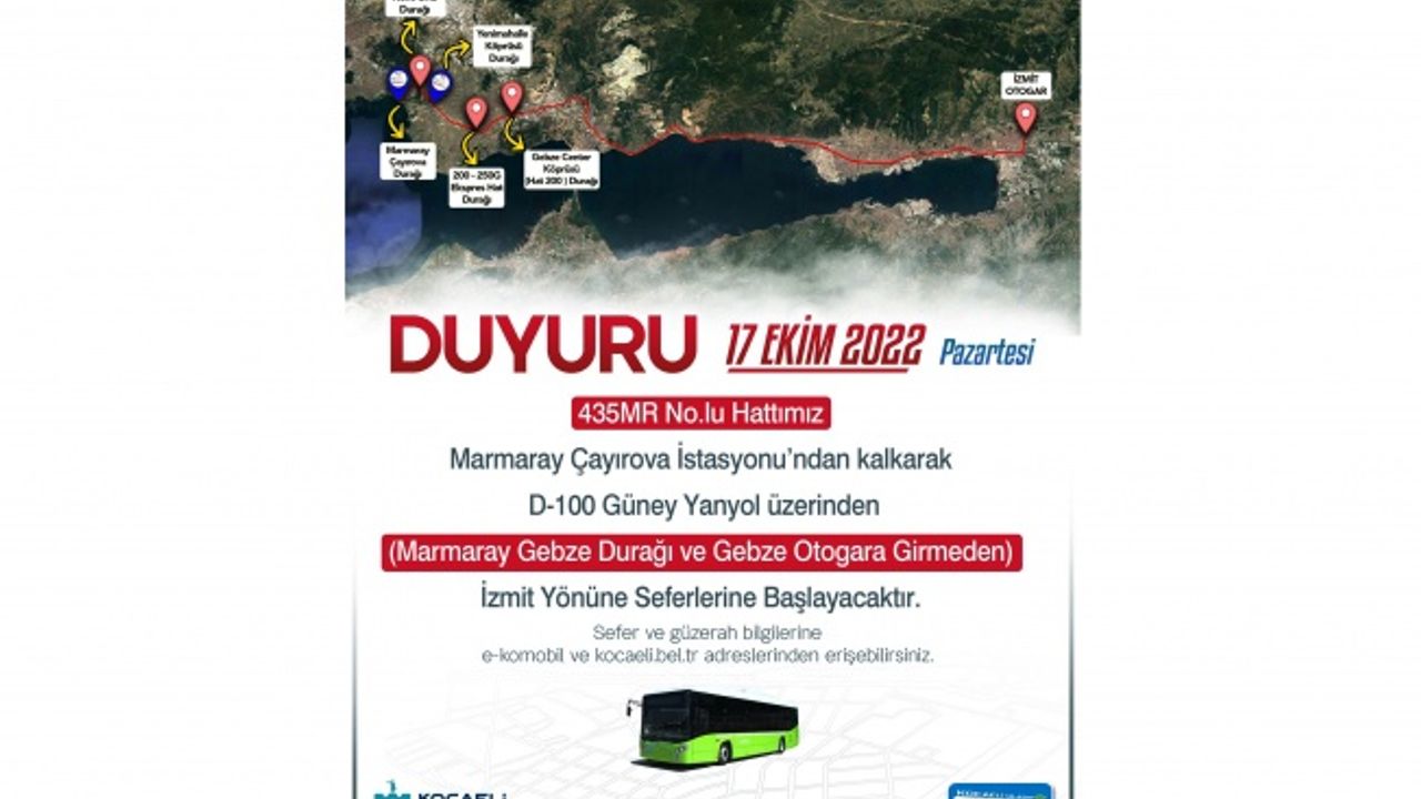 435 MR hattı ile Gebze-İzmit arası artık daha konforlu