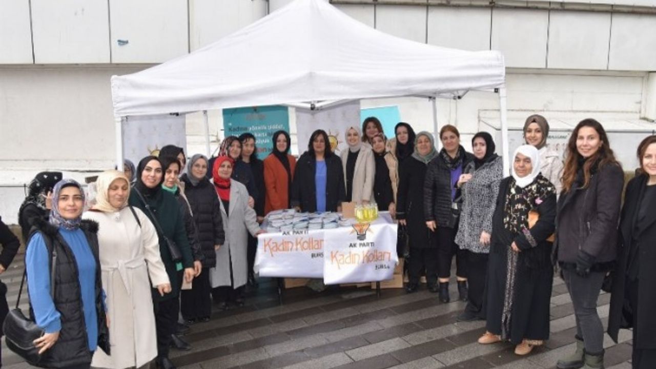 AK Partili kadınlar 'şiddete karşı' Bursa'dan seslendi