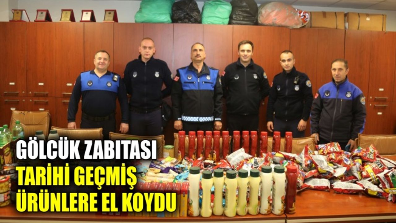 Gölcük zabıtası tarihi geçmiş ürünlere el koydu