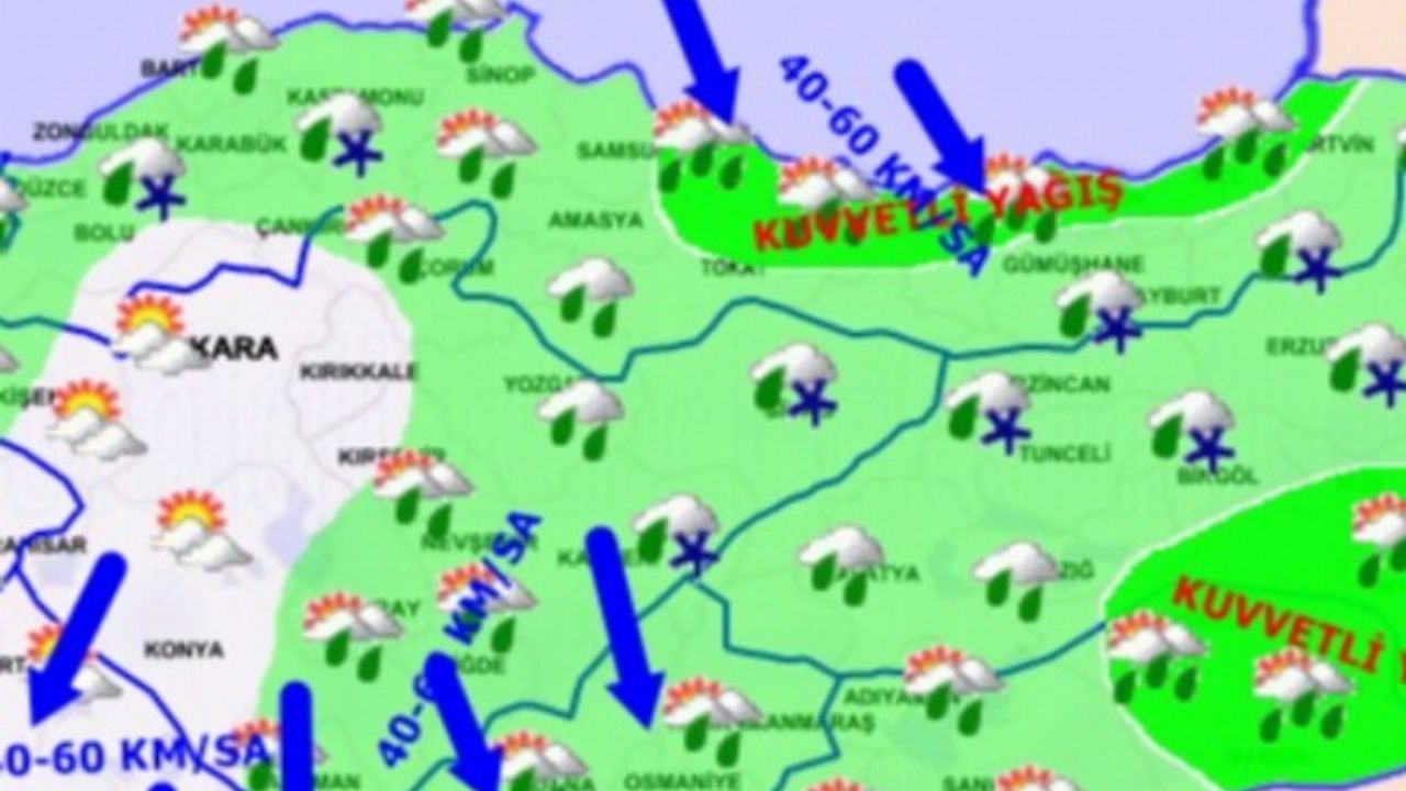 Meteoroloji'den şiddetli yağış uyarısı! Türkiye'de bugün hava nasıl olacak?