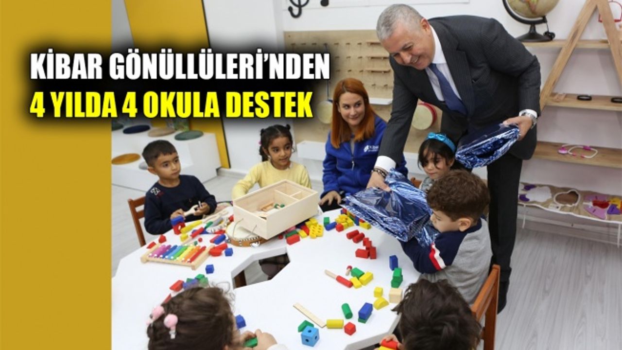 Kibar Gönüllüleri’nden 4 yılda 4 okula destek