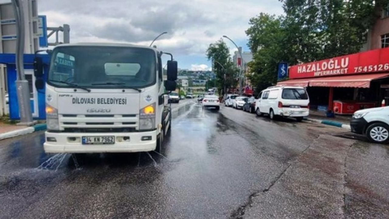 Dilovası’nda ortak alanlar dezenfekte ediliyor