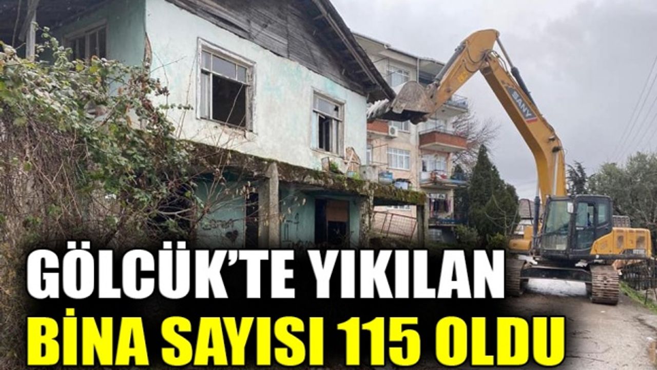 Gölcük’te orta hasarlı ya da metruk olduğu için yıkılan bina sayısı 115 oldu