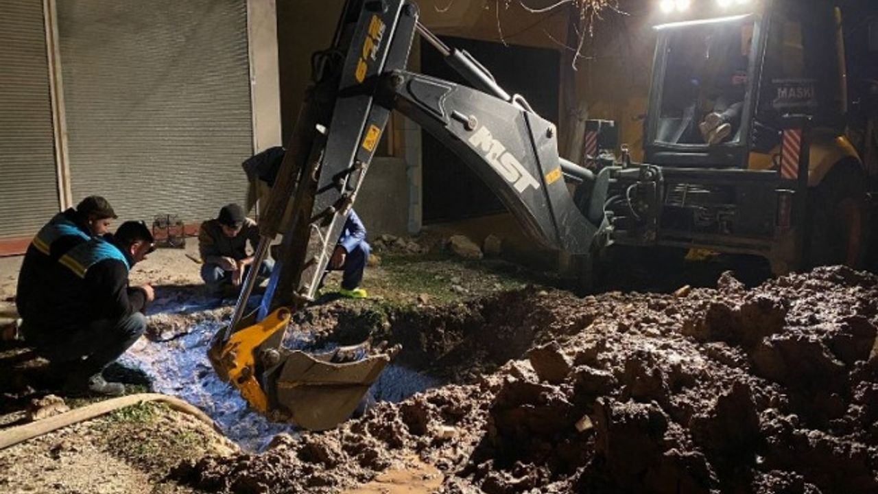 MASKİ, Kahramanmaraş’ta altyapı tamiratını gece-gündüz sürdürüyor