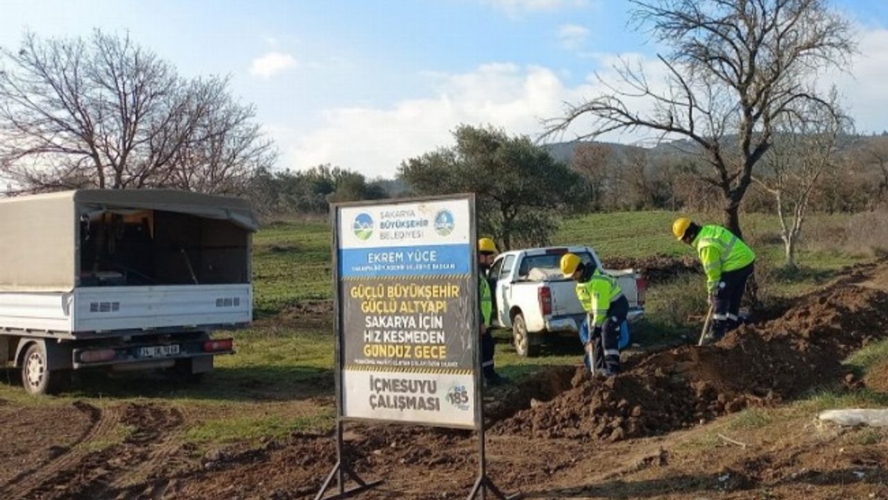 Sakarya'da Pamukova Bayırakçaşehir’e yeni içme suyu hattı