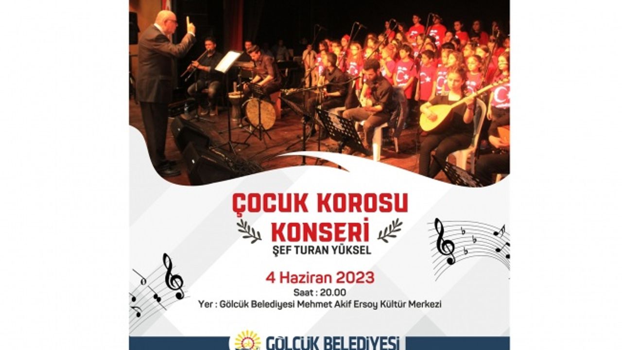 Gölcük Belediyesi Çocuk Korosu konsere çıkıyor