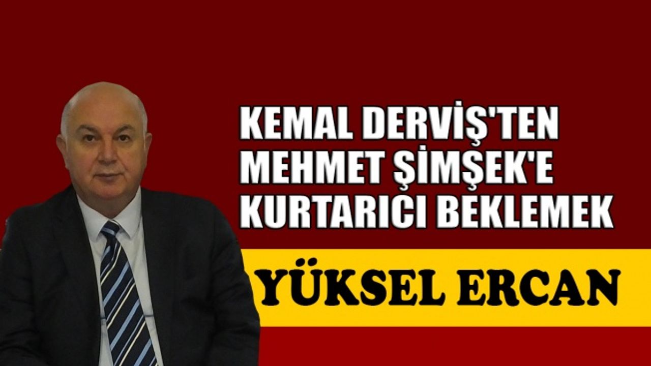 Kemal Derviş'ten, Mehmet Şimşek'e kurtarıcı beklemek