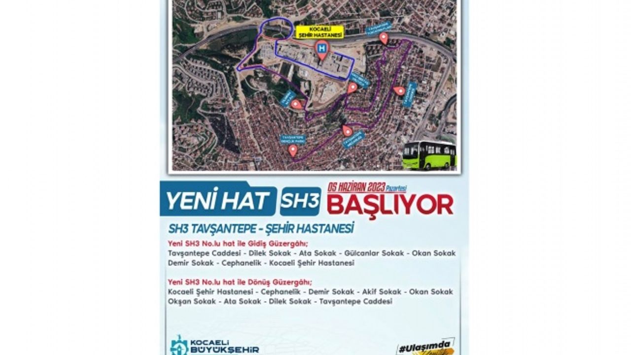 Şehir Hastanesi için SH3 sefere başlıyor