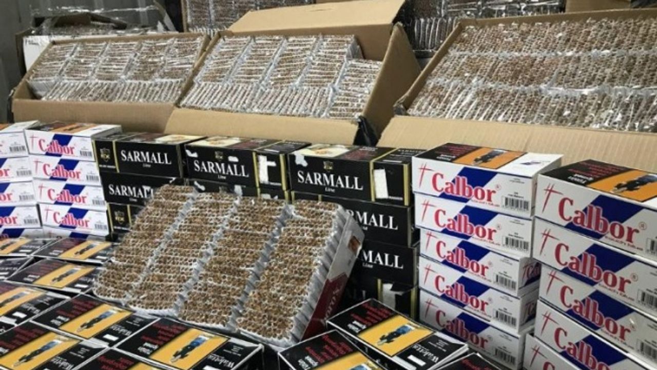 Düzce'de on binlerce tütün dolu makaronlar ele geçirildi