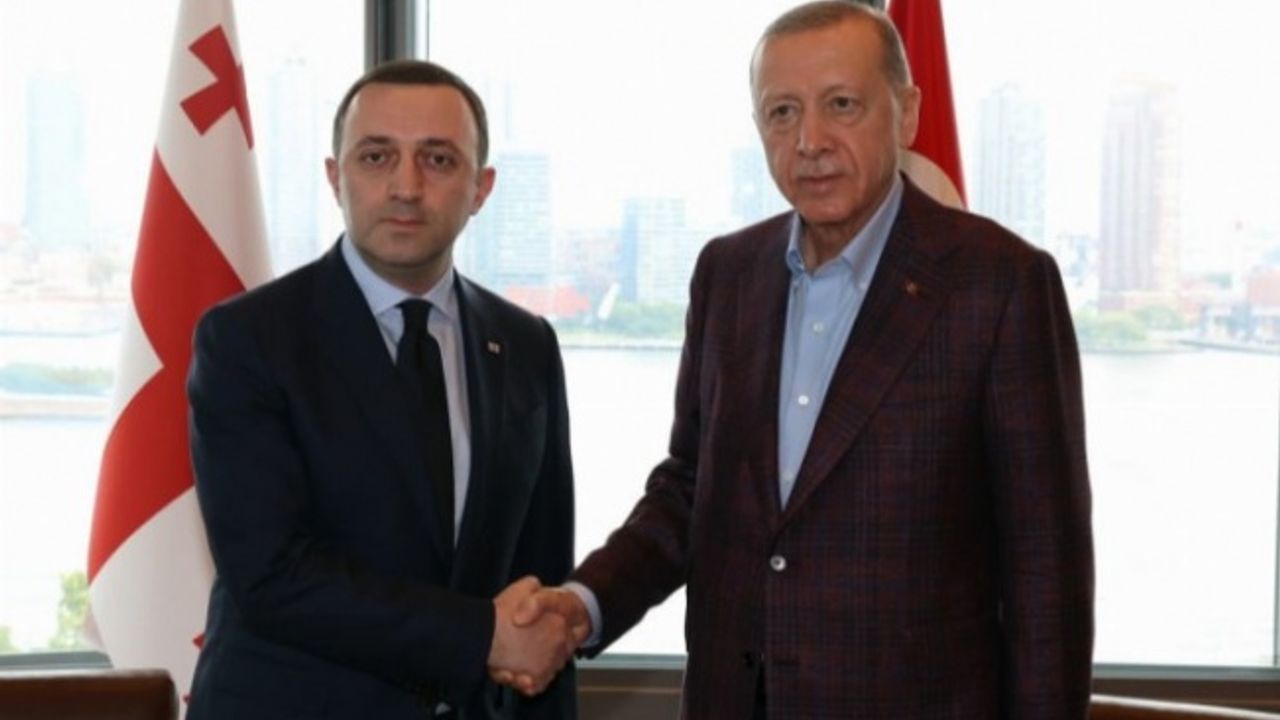 Gürcistan Başbakanı Garibaşvili'yi Türkevi'nde kabul etti