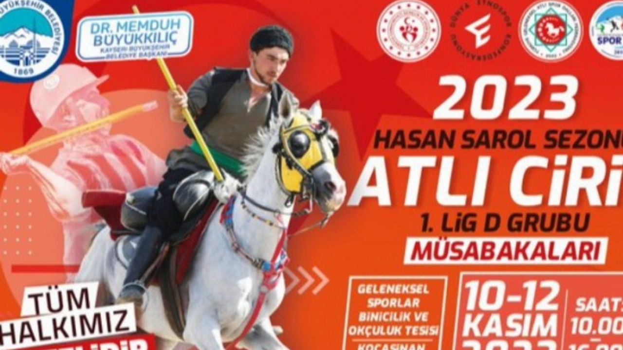 Kayseri Büyükşehir Atlı Cirit'e ev sahipliği yapacak