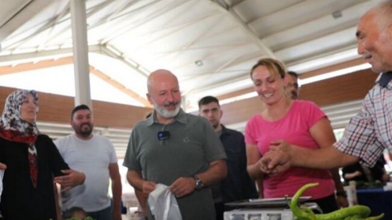 Kayseri Kocasinan'ın Ekolojik Pazarı'na yoğun ilgi