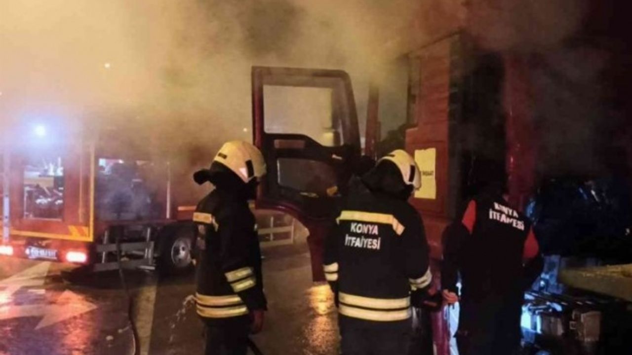 Konya'da güvenlik görevlisinin dikkati faciayı önledi