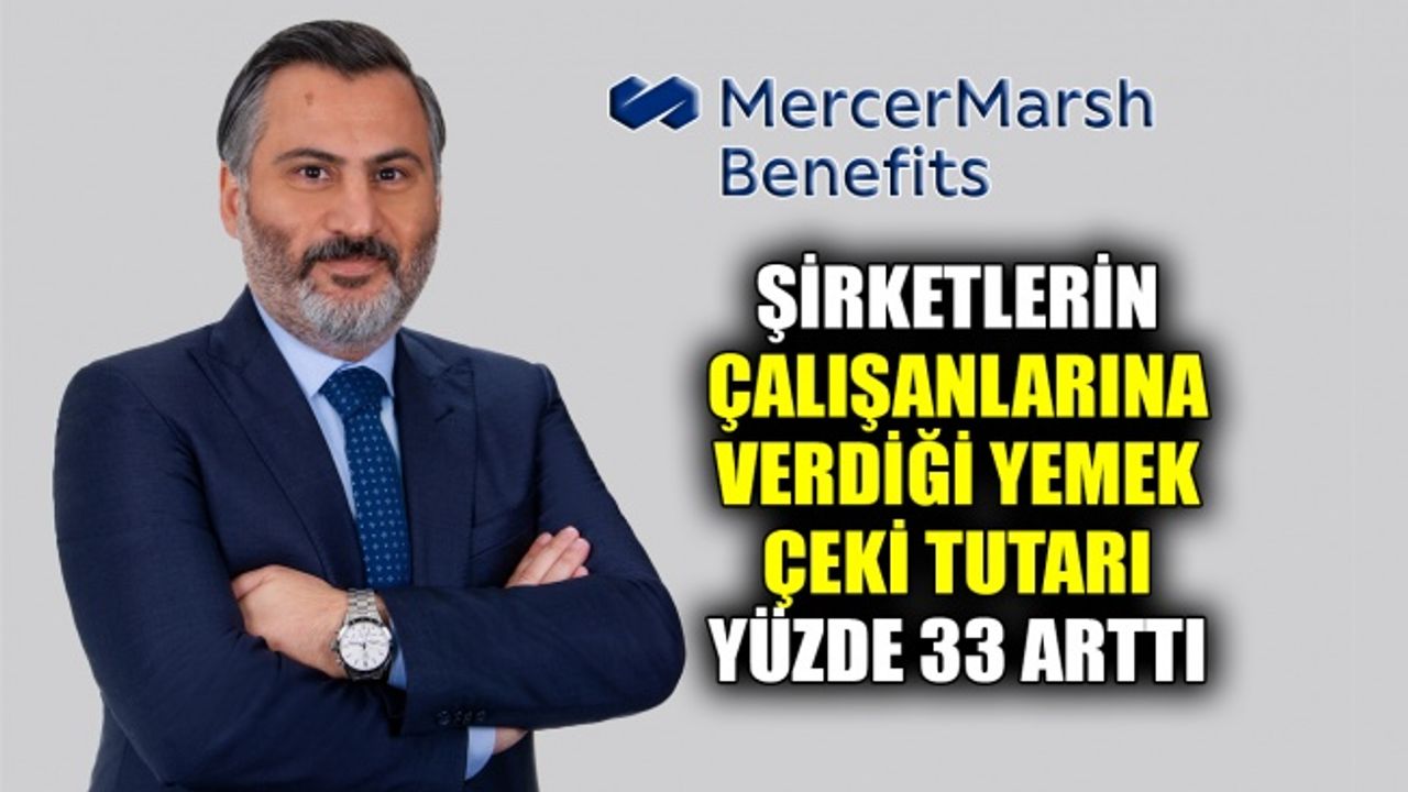Şirketlerin çalışanlarına verdiği yemek çeki tutarı yüzde 33 arttı