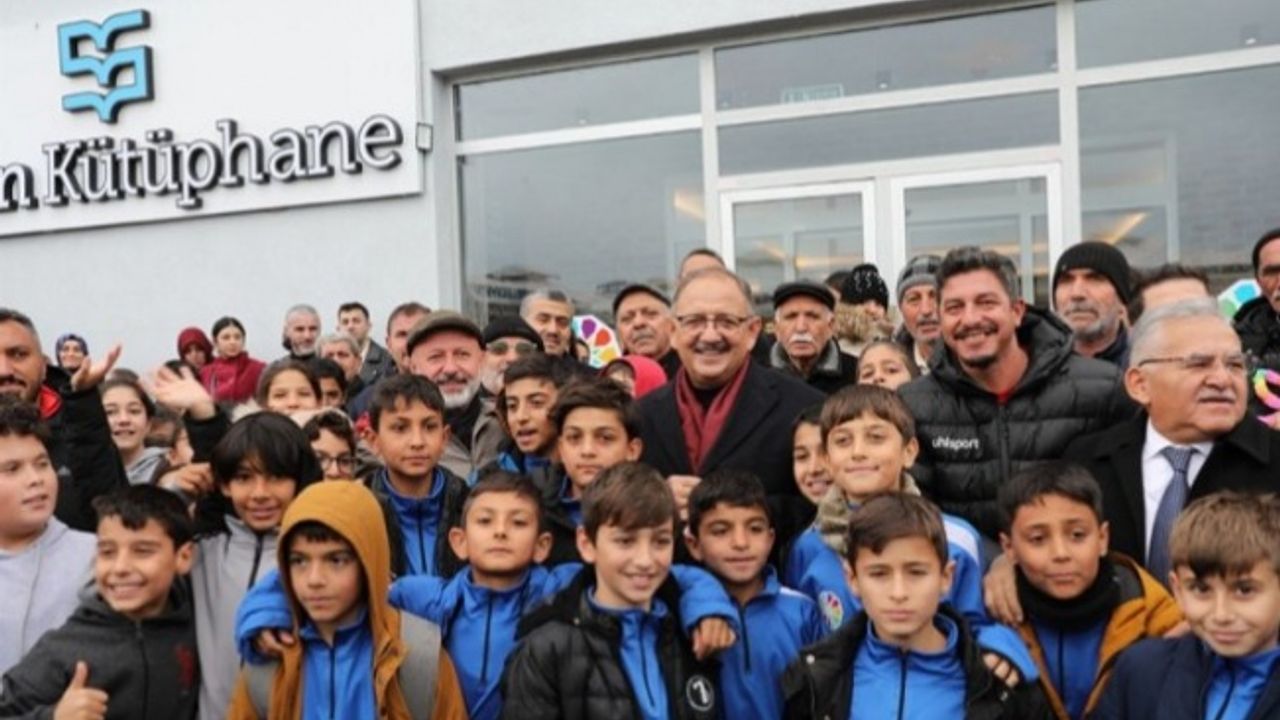 Kayseri'de Ahievran Sinan Kütüphane ve Spor Salonu açıldı