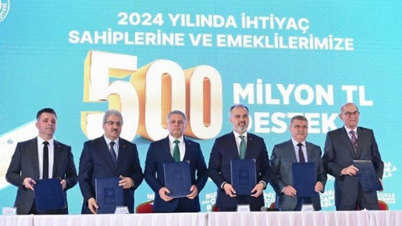 Bursa'da 50 bin haneye  75 Milyon TL destek