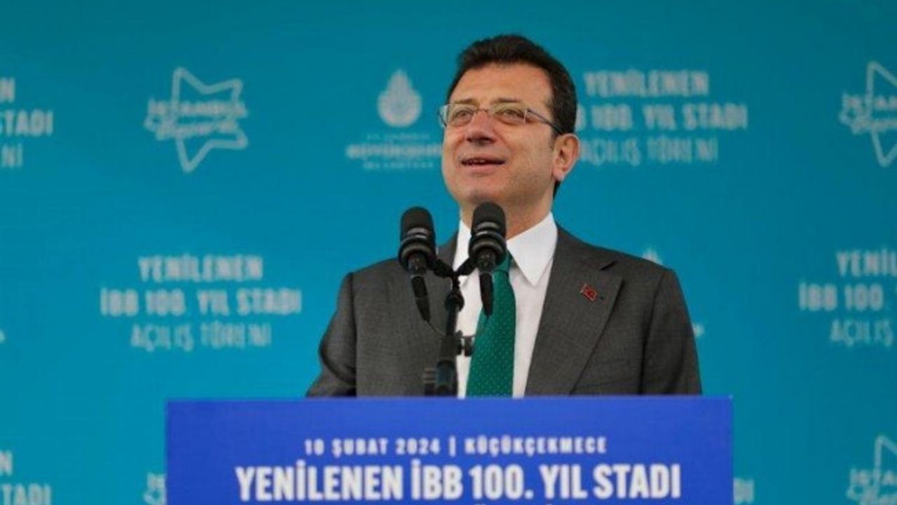 Ekrem İmamoğlu İBB 100. yıl stadı açılışında konuştu