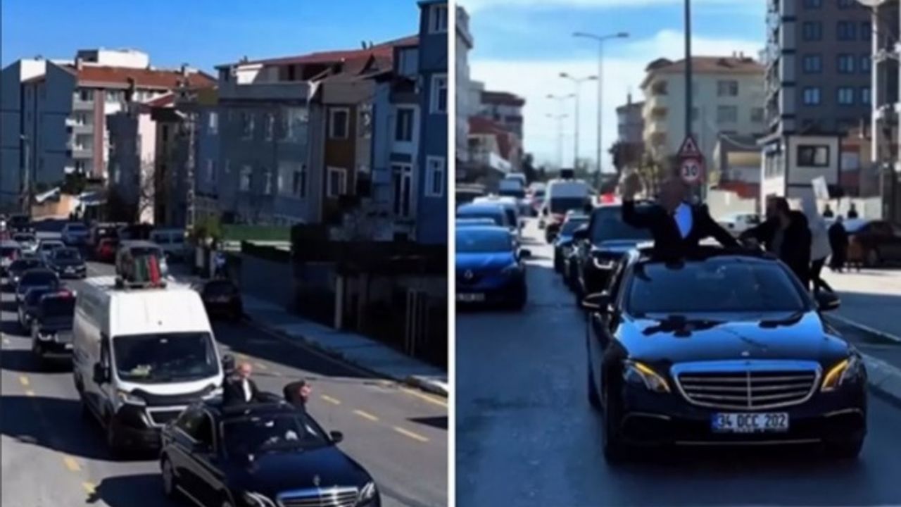 İstanbul'da muhtar adayının çakarlı konvoyuna soruşturma!