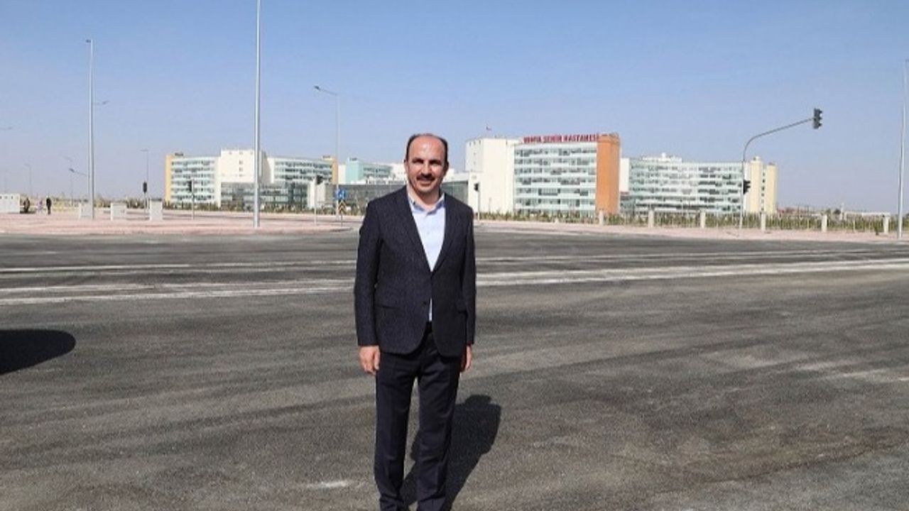Başkan Altay'dan Şehir Hastanesi Köprülü Kavşağı'na inceleme