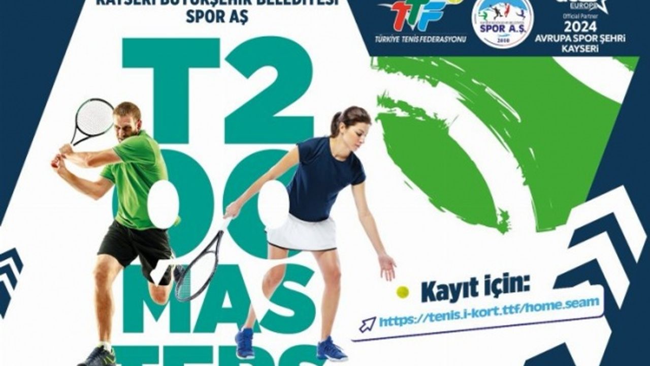 Avrupa spor şehri Kayseri, Tenis Turnuvası’na ev sahipliği yapacak