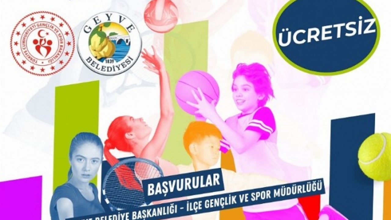 Sakarya Geyve'de 'yaz spor'da kayıt zamanı