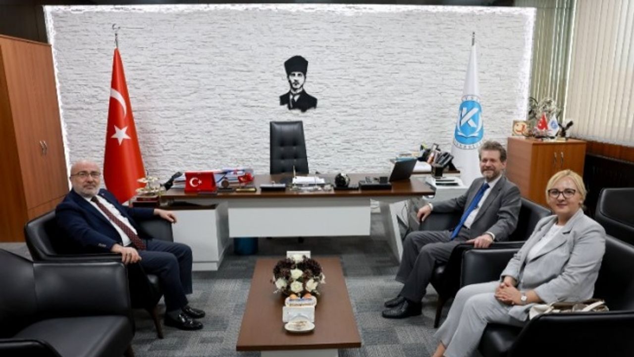 Kuzey Makedonya Büyükelçisi, KAYÜ Rektörünü ziyaret etti