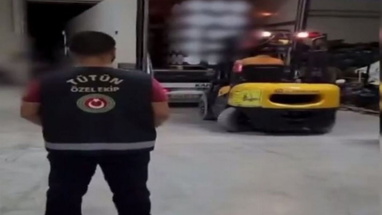 Mersin'de 14,5 milyon dal makaron ele geçirildi