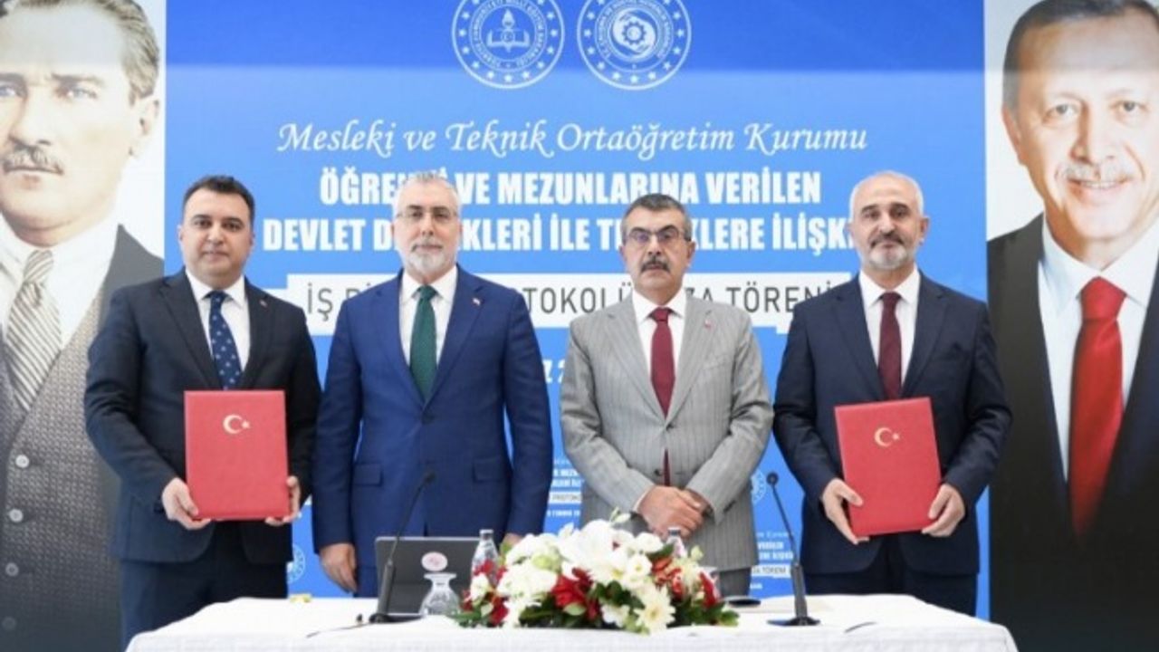 'Mesleki ve Teknik'te devlet teşviki protokolü