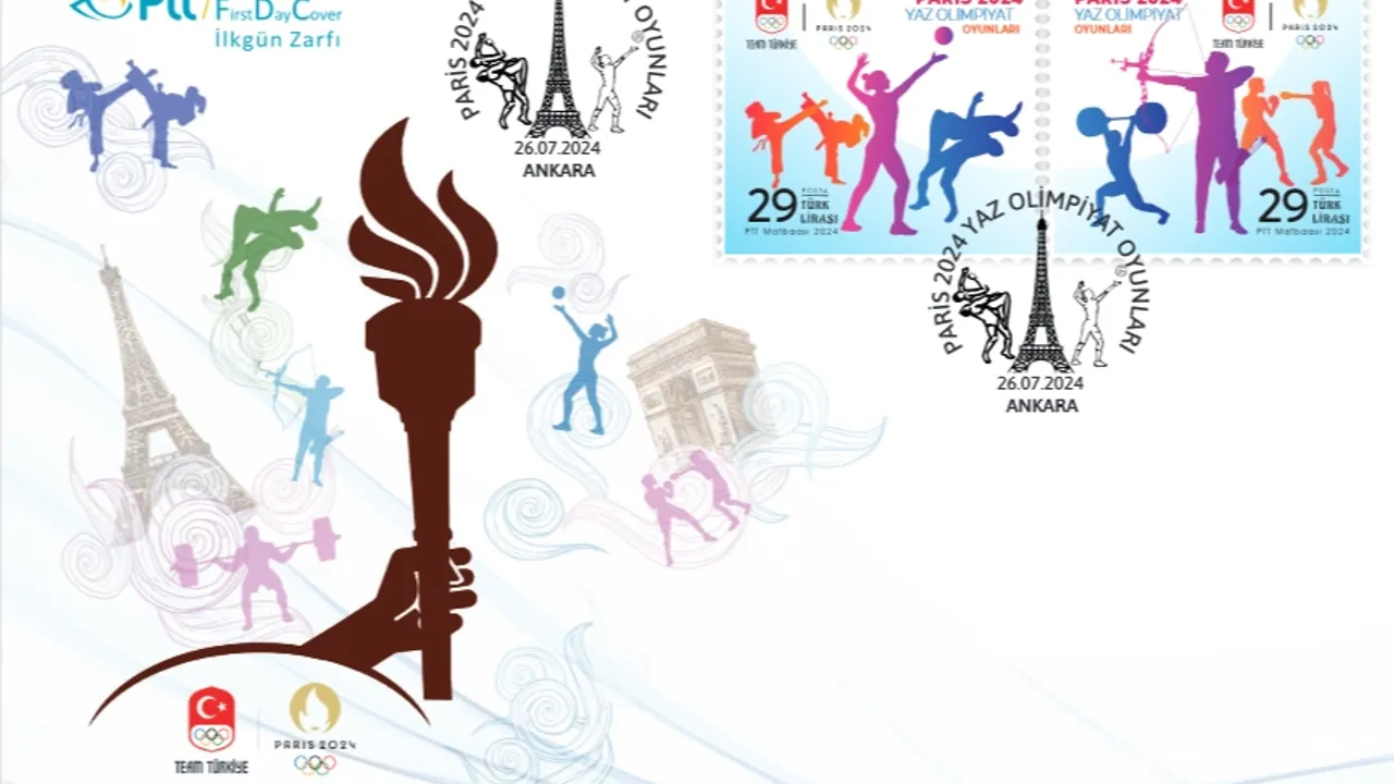PTT'den 'Paris 2024 Yaz Olimpiyat Oyunları'na özel pul ve zarf