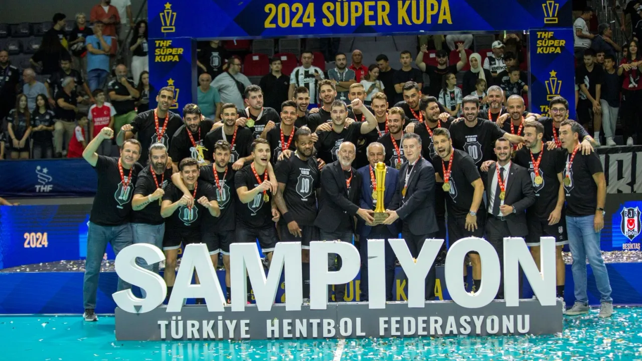 Hentbol 2024 Erkekler Süper Kupası'nda şampiyon Beşiktaş