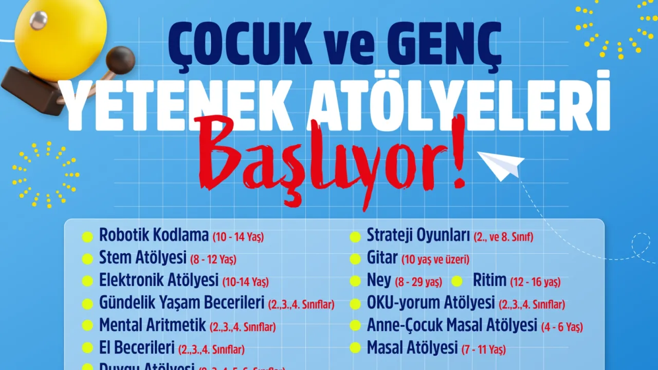 Bursa Osmangazi'nin yetenek atölyeleri üreten nesiller yetiştirecek