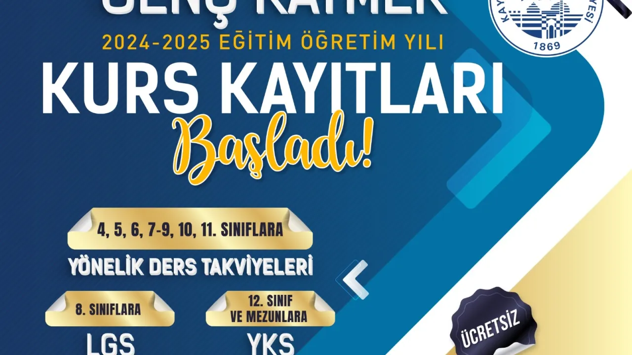 Genç KAYMEK’te 2024-2025 Eğitim öğretim yılı kurs kayıtları başladı