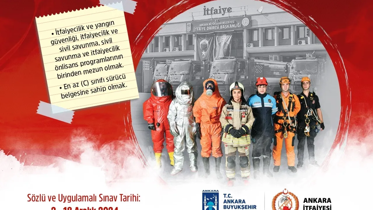 Ankara Büyükşehir Belediyesi 300 itfaiye eri alımı yapacak