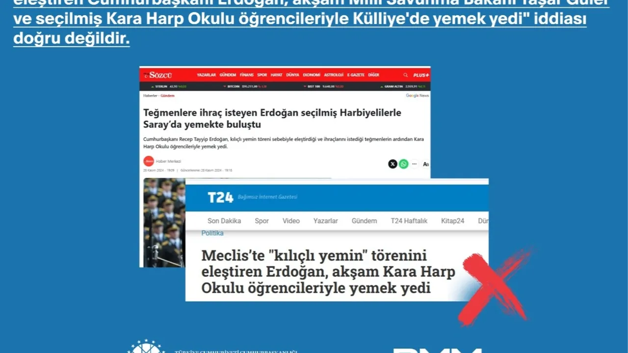İletişim: İddialara konu olan program yemek değil törendir