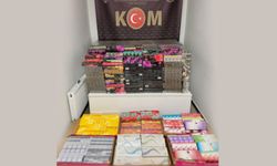 TEM’de durdurulan bir araçta 27.770 paket kaçak sigara ele geçirildi
