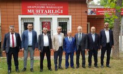 Saadet Partisi'nden, Arapçeşme muhtarı Kandaz’a ziyaret