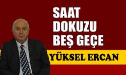 Saat dokuzu beş geçe