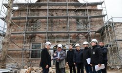 Başkan Büyükgöz, tarihi Çarşı Hamamı restorasyonunu yerinde inceledi