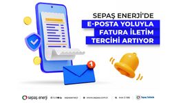 Sepaş Enerji’de e-posta yoluyla fatura iletim tercihi artıyor