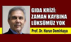Gıda krizi: Zaman kaybına lüksümüz yok
