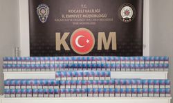 Kartepe Uzunçiflik otoyol gişeler çıkışında durdurulan bir araçta yapılan aramada kaçak sigara ele geçirildi