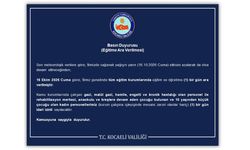 Kocaeli genelinde Cuma günü de eğitime ara verildi