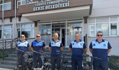 Gerze ilçesinde bisikletli zabıtalar göreve başladı