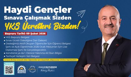 Gebze Belediyesi’nden YKS’ye girecek gençlere destek