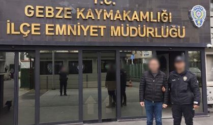 Resmi belgede sahtecilik suçundan 9 yıl 5 ay hapis cezası bulunan şahıs Gebze’de yakalandı